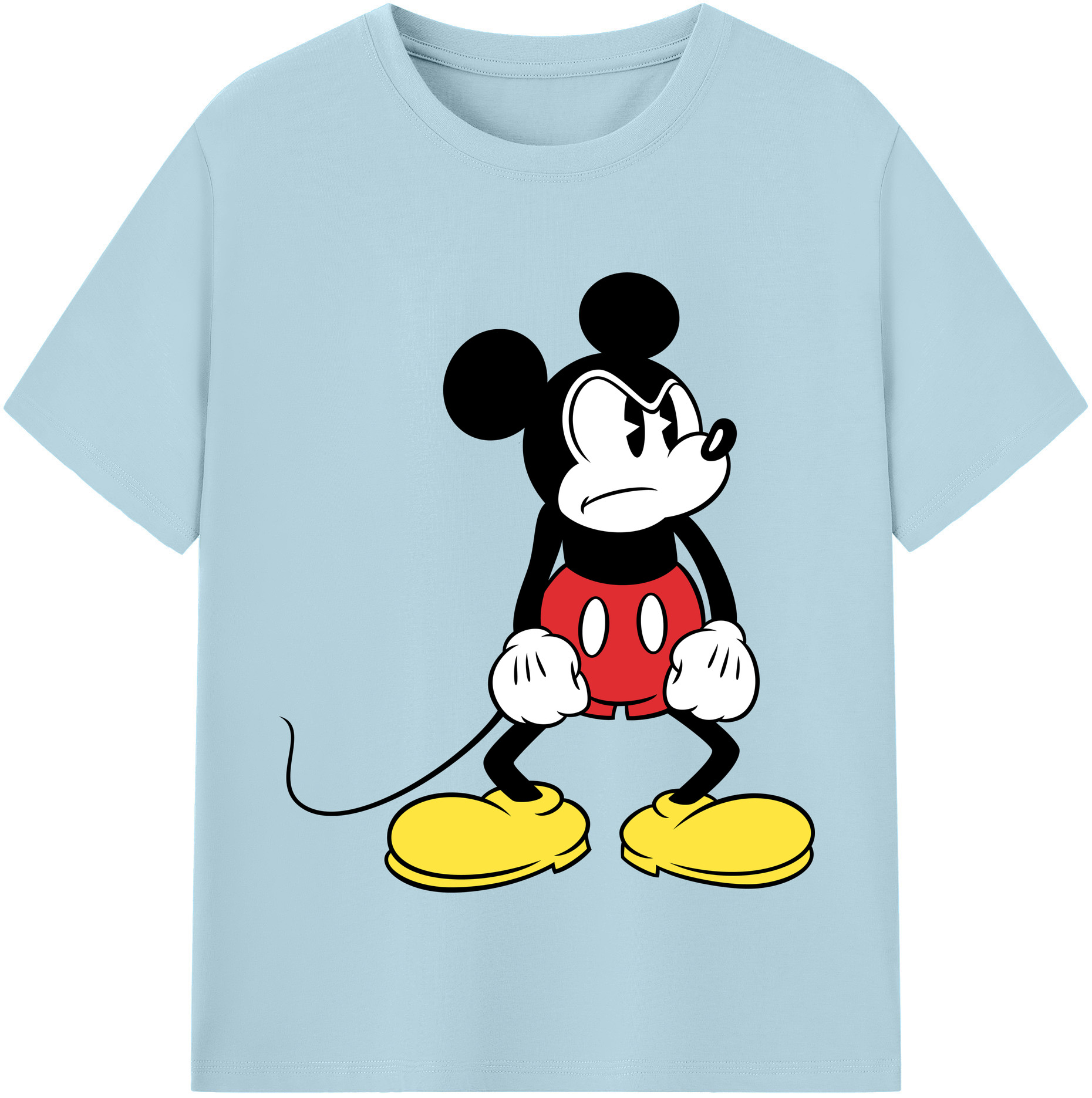 （画像用） ミッキーマウス Mickey Mouse 綿100％半袖Tシャツ（フロントプリント）